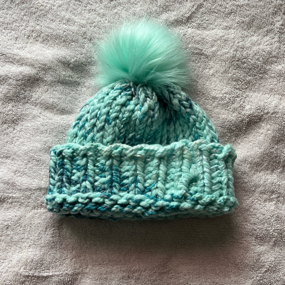 Chunky Knit Beanie with Pom Pom